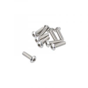 Laagbolkopschroef M3X10 Inbus RVS A4 ISO 7380