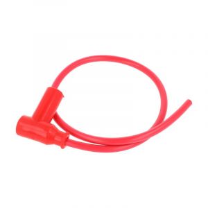 Bougiekabel + Dop 50CM Rood/Rood