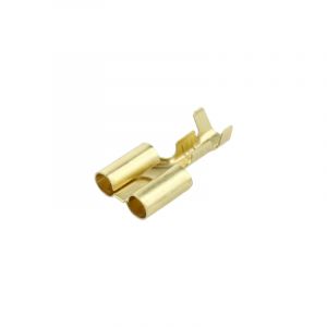 Ronde Dubbele Stekker Vrouw 4MM - Japans - Messing