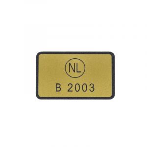 Goedkeuringssticker Kreidler B2003 Goud