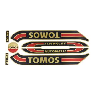 Stickerset Tomos A3 Oud Model Donkerblauw
