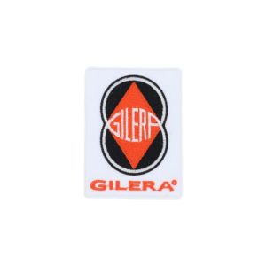 Strijkembleem Gilera Logo Wit Gevuld