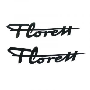 Florett Stickers Zwart 120MM 2 Stuks 
