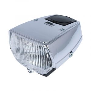 Koplamp Vierkant Maxi-Citta Zwart/Chroom