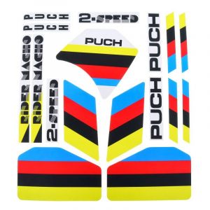 Stickerset Puch 2-Speed Wit