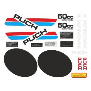 Stickerset Puch Magnum X Wit