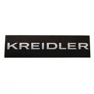 Sticker Kreidler Zwart/Chroom 111X32MM