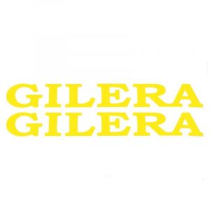 Gilera Woord Stickerset Geel