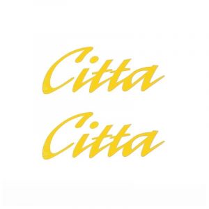 Stickerset Citta Woord Geel