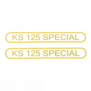 Stickerset Tank Zundapp KS125 Special Geel