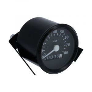 KM Klok 60MM VDO Aansluiting Zwart