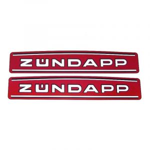 Tankstickers Zundapp 529 Korte Baan Rood
