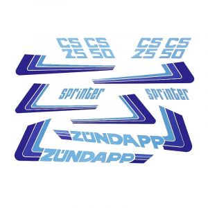 Stickerset Zundapp Sprinter - Witte uitvoering