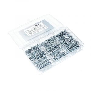 Assortimentset Verz. schroeven & moeren - 480 Delig