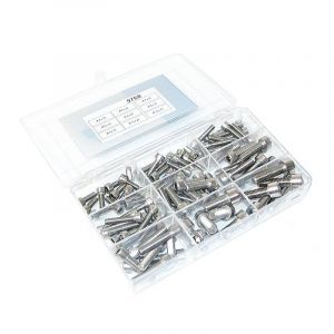Assortimentset Cilinderschroeven RVS Din 912 - 85 Delig