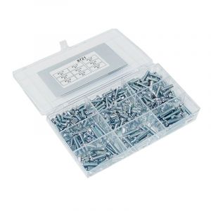 Assortimentset Schroeven + Zaaggleuf Din 84 - 400 Delig