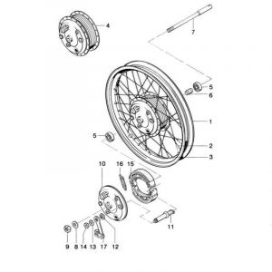 Voorwiel Spaak 160MM Kreidler RS