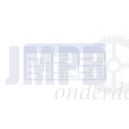 Sticker Rij-instructies Honda MT/MB Wit/Transparant
