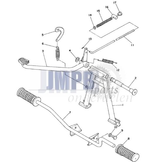 Middenstandaard Yamaha FS1 DX