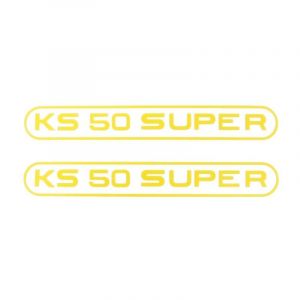 Stickerset Tank Zundapp KS50 Super Geel