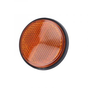 Reflector Oranje Rond 60MM M6 Bout - Brede Rand