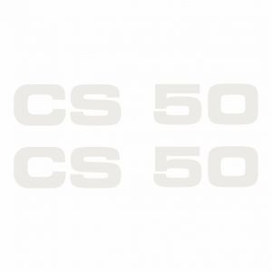 Stickerset Zundapp CS50 Wit - 2-delig