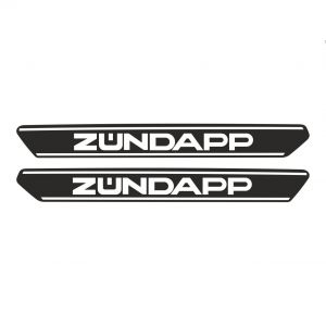 Tankstickers Zundapp ZD40 Zwart/Wit