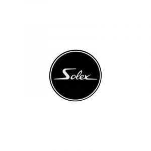 Sticker Solex Logo Rond Zwart/Wit 41MM