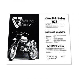 Poster Kreidler "Formule Kreidler 1978" Herdruk