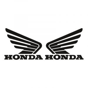 Stickerset Honda Wings Zwart 105X85MM