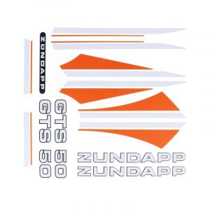 Stickerset Zundapp GTS 50 Oranje/Wit