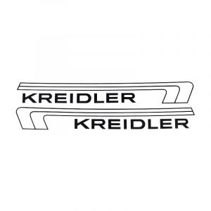 Tankstickers Kreidler Florett Zwart/Wit