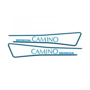 Stickerset Tank Honda Camino Blauw/Zwart/Transparant