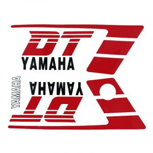 Stickerset Yamaha DT50MX Rood/Zwart