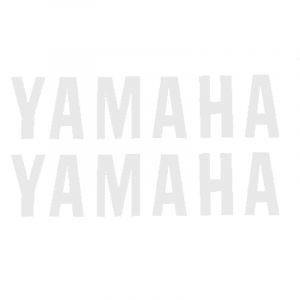 Stickerset Yamaha Woord Wit 110X26MM