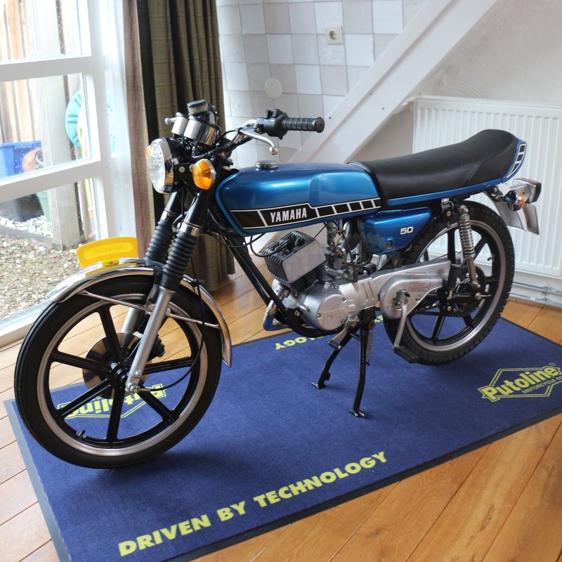 Stickerset Yamaha RD50M Zwart Wit JMPB Onderdelen