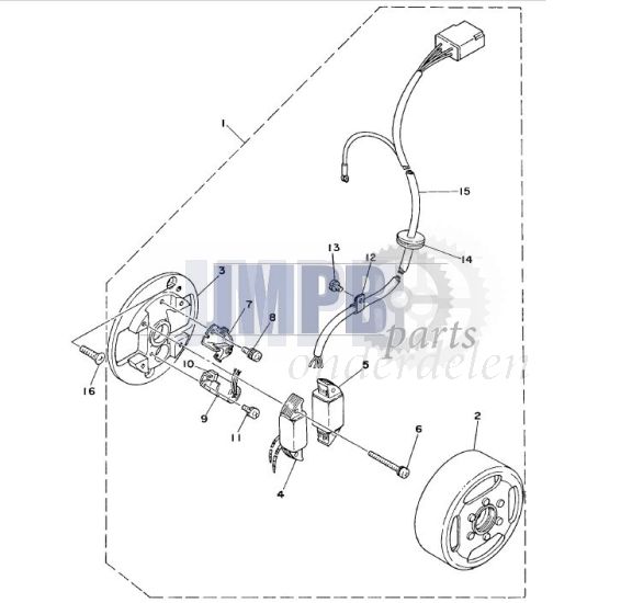 Ontsteking Yamaha FS1 DX
