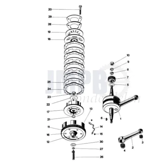 Koppeling / Krukas Kreidler 5V Indirect