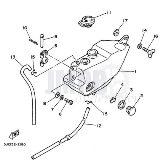 Olietank Yamaha DT50MX