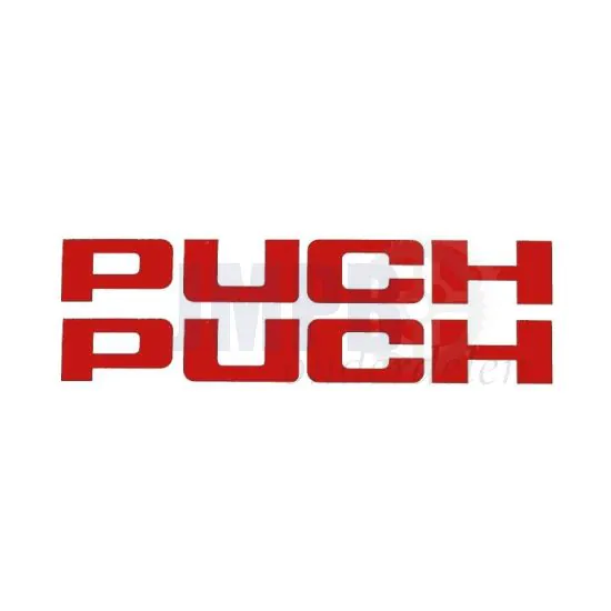 Stickerset Puch Rood 150X20MM