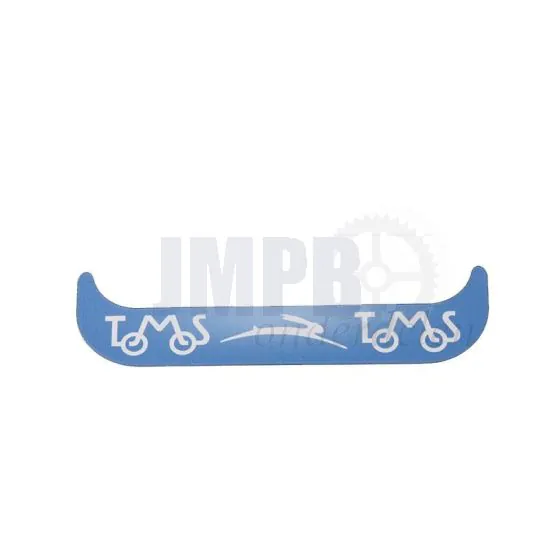 Sticker Plaathouder Smal Tomos Blauw