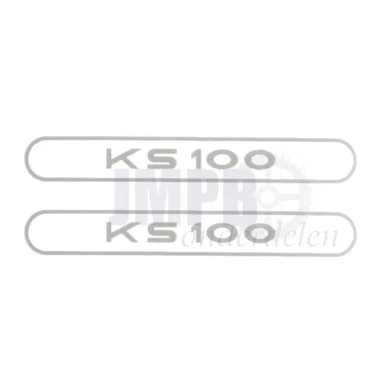 Stickerset Tank Zundapp KS100 Grijs