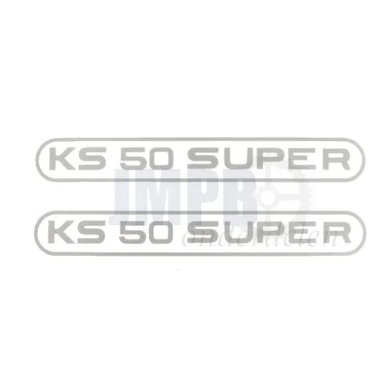 Stickerset Tank Zundapp KS50 Super Grijs