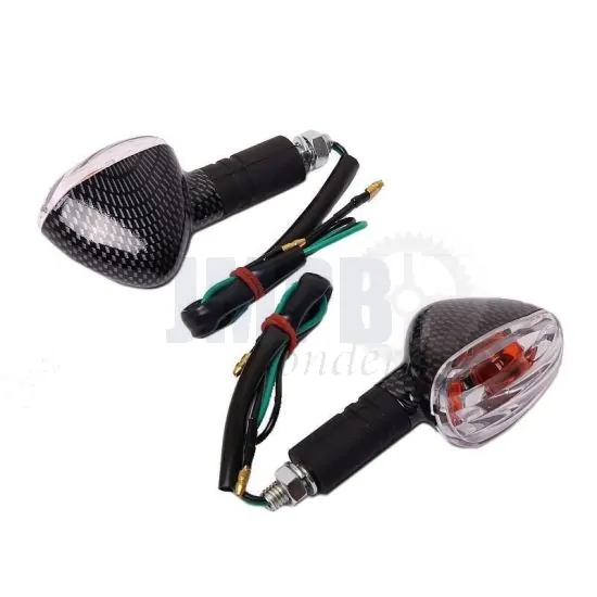 Knipperlichtset Universeel Carbon Pijl Lang