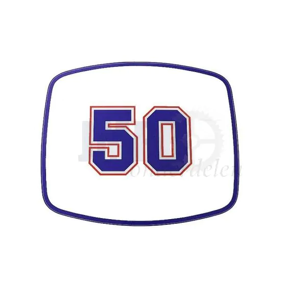 Sticker Koplampspoiler "50" Zundapp HAI