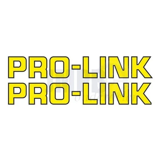 Stickerset Pro-Link Geel 16.5CM