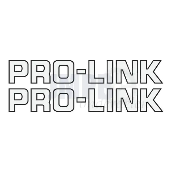 Stickerset Pro-Link Wit 16.5CM