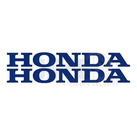 Stickerset Honda Woord Blauw 22CM