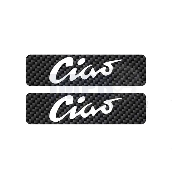 Tankstickers Ciao Carbon/Wit