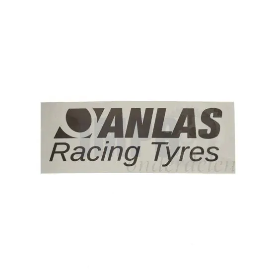 Sticker Anlas Racing Tyres Grijs 100X38MM